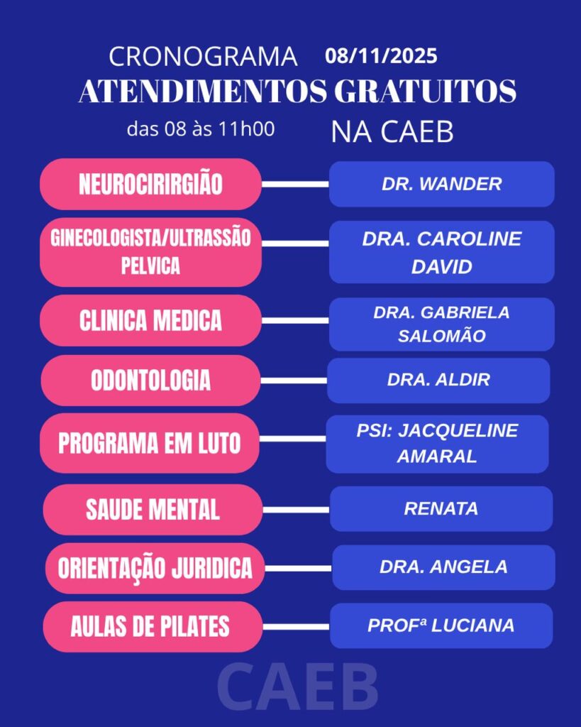 Programação CAEB NOVEMBRO