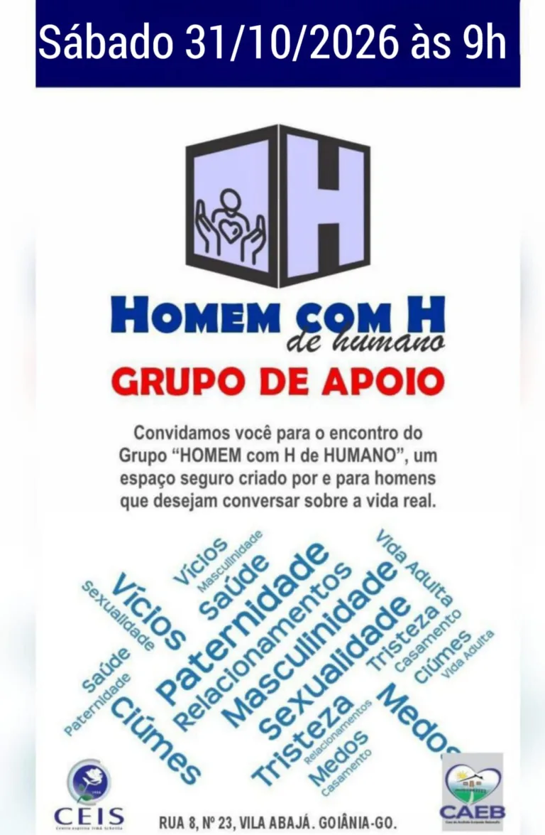 Grupo de Apoio "Homem com H de Humano": Um espaço seguro para conversar sobre a vida real