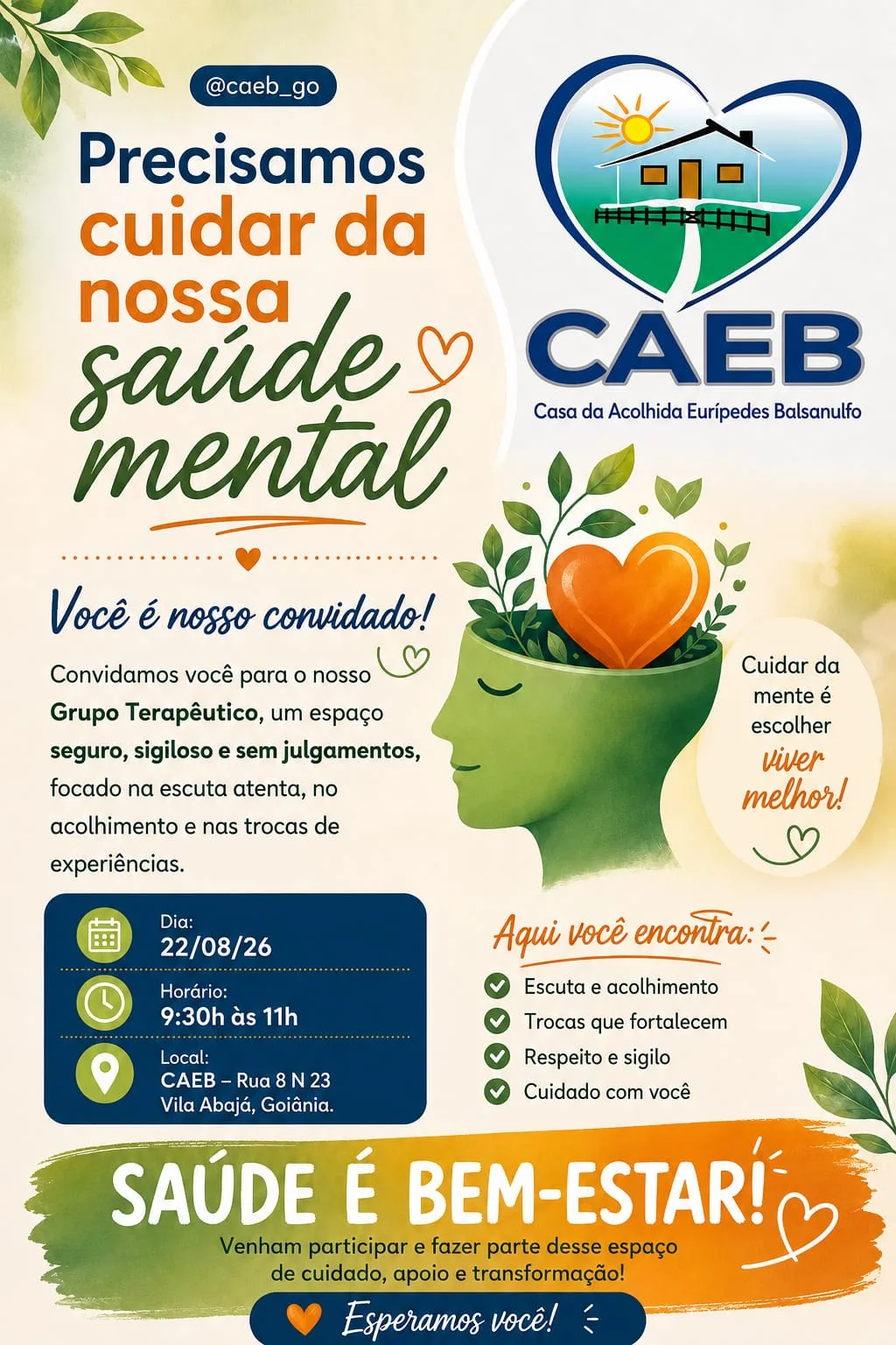 Precisamos cuidar da nossa saúde mental
